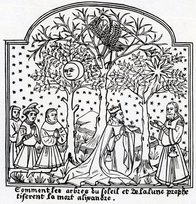 Copy of Illustration of the Oracular Trees of the Sun and the Moon from 